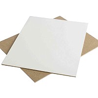 White 3/4" Thick 2-Sided MDF Panel, 49" x 97"