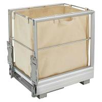 Rev-A-Shelf 5190-15RM-117, 14-5/16"W Canvas Hamer Pull-Out Slides &amp; Silver Tray