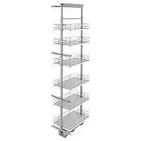 Rev-A-Shelf Pantry Cabinet Organizer Pull-Out 13" Gray, Steel - 5373-13-GR