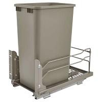 Bottom Mount Single 50 Quart Pull-Out Waste Container Rev-A-Shelf 53WC-1550SCDM-112