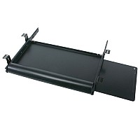 Keyboard Drawer with Adjustable Palm Rest and Sliding Mouse Tray 18