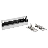 Rev-A-Shelf Slim 13" Stainless Steel Tip-Out Tray with Hinges - 6541-13-52