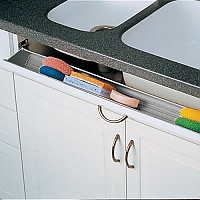 Rev-A-Shelf 6571-72-11-4 Bulk-20, 72 L Polymer Sink Tip-Out Trays Only, Bulk-Pk, Deep Depth Series, White, No Tabs