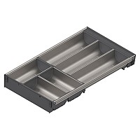 20" ORGA-LINE Container Set for TANDEMBOX SPACE CORNER Brushed Stainless Steel Blum ZSI.500BI3E