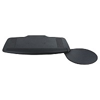21" Phenolic Keyboard Tray with Tilt and Swivel Mouse Tray Graphite Gray Knape and Vogt 6731D79