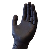 4 Mil Black Nitrile Gloves Size X-Large 100/Box