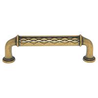 Amerock BP53028-DBS Galleria Series Padma Collection Feather Pull - 96mm - Distressed Brass