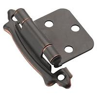 Variable Overlay Face Mount Hinge Self Closing Oil Rubbed Bronze Amerock BP7329ORB
