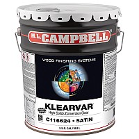 ML Campbell KlearVar Satin Clear Topcoat Conversion Varnish, 5 Gallon - C116624-20