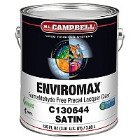 Lacque pré-catalysée sans formaldéhyde ML Campbell EnviroMax transparente satiné 1 gallon C130644-16