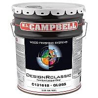 Lacque à base de nitrocellulose ML Campbell DesignRclassic transparente lustré 5 gallons C131618-20