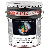 ML Campbell DesignRselect Dull Clear Topcoat Pre-Cat Lacquer, 5 Gallon - C131742-20