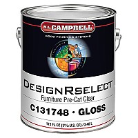 ML Campbell DesignRselect Gloss Clear Topcoat Pre-Cat Lacquer, 1 Gallon - C131748-16