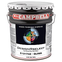 ML Campbell DesignRselect Gloss Clear Topcoat Pre-Cat Lacquer, 5 Gallon - C131748-20