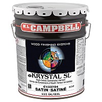 ML Campbell Krystal SL Satin Non-Yellowing High Solids Conversion Varnish, 5 Gallon - C133724-20