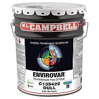 ML Campbell EnviroVar Dull Clear Topcoat Conversion Varnish, 5 Gallon - C135422-20