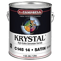 ML Campbell Krystal Satin Post-Cat Conversion Varnish, 1 Gallon - C14514-16