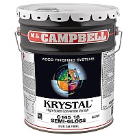 ML Campbell Krystal Semi-Gloss Post-Cat Conversion Varnish, 5 Gallon - C14516-20