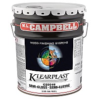 Lacque acrylique ML Campbell Klearplast non-jaunissante à séchage rapide transparente semi-lustrée, 5 gallons C20016-20