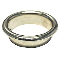 CompX C2017-14A, Disc & Pin Tumbler Lock Trim Ring, 7/8 dia., Bright Nickel