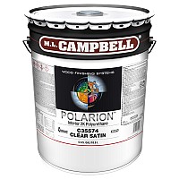 ML Campbell POLARION Dull Acrylic Clear Polyurethane, 5 Gallon - C35572-20