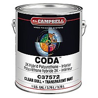ML Campbell Coda Dull Clear Topcoat Polyurethane, 1 Gallon - C37572-16