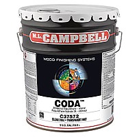 ML Campbell Coda Dull Clear Topcoat Polyurethane, 5 Gallon - C37572-20