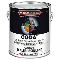 Scellant en polyurethane CODA 2K hybride incolore 1.86 Gallon ML Campbell