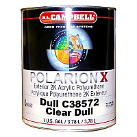 ML Campbell POLARION X Dull Exterior 2K Acrylic Clear Polyurethane, 1 Gallon - C38572-16