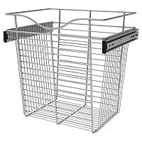 Rev-A-Shelf CB-181418CR-3, Pull-Out Wire Closet Basket, 18 W x 14 D x 18 H, Chrome