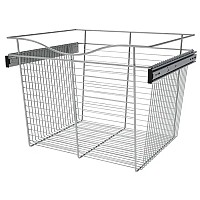 Rev-A-Shelf CB-242018CR-3, Pull-Out Wire Closet Basket, 24 W x 20 D x 18 H, Chrome