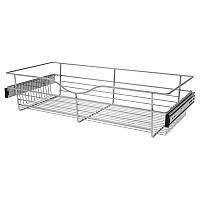 Rev-A-Shelf CB-301407CR-3, Pull-Out Wire Closet Basket, 30 W x 14 D x 7 H, Chrome