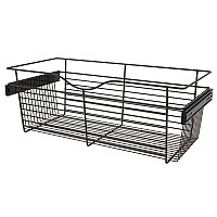 Rev-A-Shelf Pull-Out Closet Wire Basket, 30 W x 14 D x 11 H, Oil Rubbed Bronze - CB-301411ORB-1