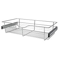 Rev-A-Shelf CB-301607CR-3, Pull-Out Wire Closet Basket, 30 W x 16 D x 7 H, Chrome