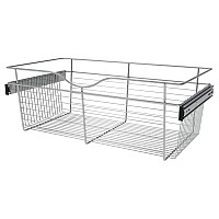 Rev-A-Shelf CB-301611CR-3, Pull-Out Wire Closet Basket, 30 W x 16 D x 11 H, Chrome