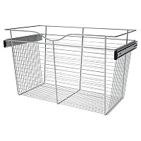 Rev-A-Shelf CB-301618CR-3, Pull-Out Wire Closet Basket, 30 W x 16 D x 18 H, Chrome