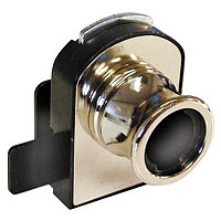 CompX Timberline CB-371 Timberline Lock, Double Glass Door Lock (1/4 - 5/16 Thick) Cylinder Body Only, Non-Bore Style, Vertical Mount, Bright Nickel
