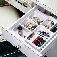 Rev-A-Shelf Cosmetic Tray with Top Trays White - COSK-18