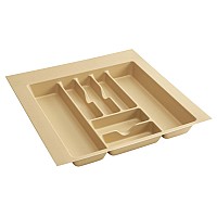 Plastic Cutlery Drawer Insert 21-7/8" W Almond  Rev-A-Shelf  CT-4A-52