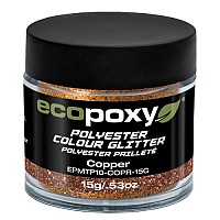 EcoPoxy Metallic Polyester Glitter - Copper - 15g