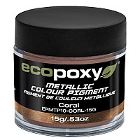 Coral Metallic Polyester Color Glitter 15G Ecopoxy EPGLS10-CORAL-15G
