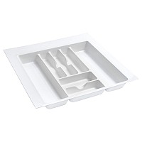 Plastic Cutlery Drawer Insert 21-7/8 " W  Glossy White  Rev-A-Shelf  GCT-4W-10