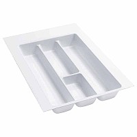 Plastic Utensil Drawer Insert 14-1/4" W Glossy White  Rev-A-Shelf  GUT-12W-20