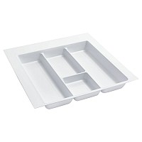 Plastic Utensil Drawer Insert 21-7/8" W Glossy White  Rev-A-Shelf  GUT-18W-10