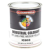 M.L. Campbell IC803 Lead Free Medium Yellow Industrial Colorant - 1 Gallon