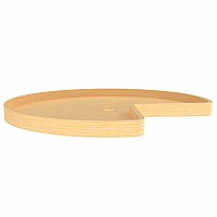28" Wood Kidney 1 Shelf Lazy Susan with Swivel Bearing Natural Maple Rev-A-Shelf LD-4NW-401-28BS-1