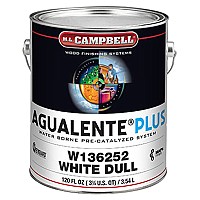 Agualente Plus Water Based Lacquer Dull White, 1 Gallon - ML Campbell