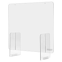 Plexiglass Countertop Protective Barrier - Sneeze Guard - 36"W X 36"H