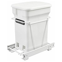 UNDER SINK PULL OUT COMPOST WHITE, RV-1216-CKWH-1, REV-A-SHELF