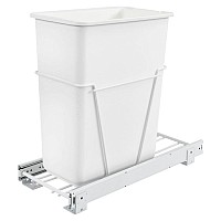 Rev-A-Shelf RV9-PB S 30 Quart Single Bottom Mount Waste container With Full Extension Slides